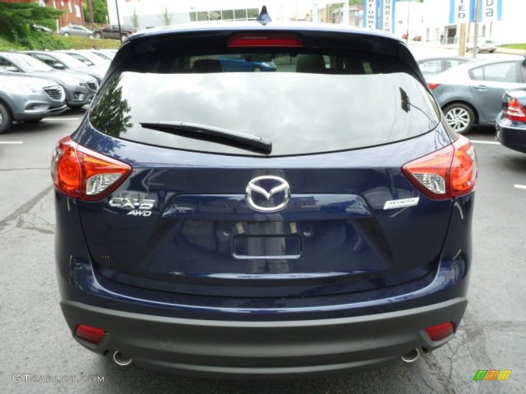 2014 CX-5 Grand Touring AWD - Stormy Blue Mica / Sand photo #4