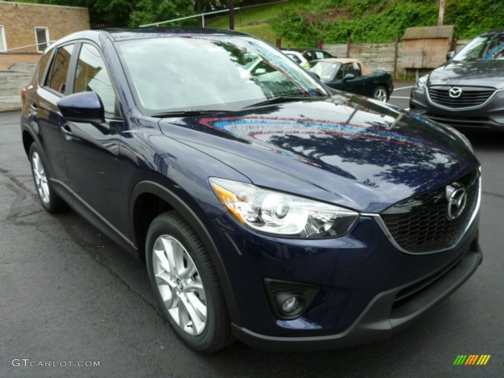 Stormy Blue Mica 2014 Mazda CX-5 Grand Touring AWD Exterior Photo #82984943