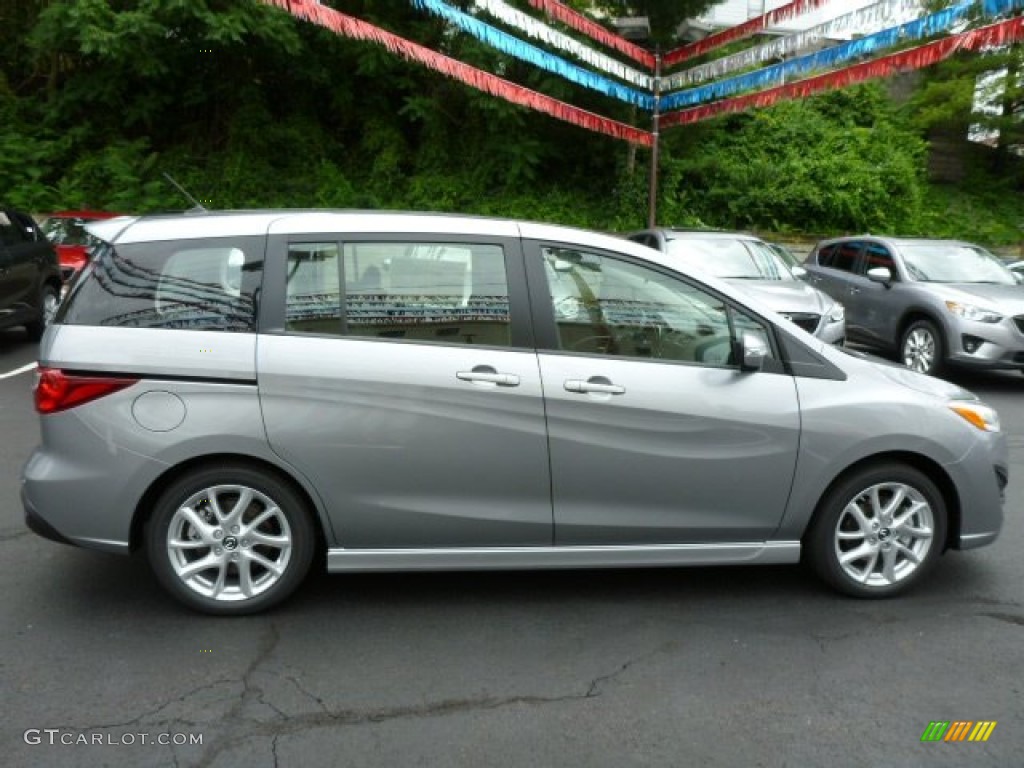2013 MAZDA5 Touring - Liquid Silver Metallic / Black photo #6