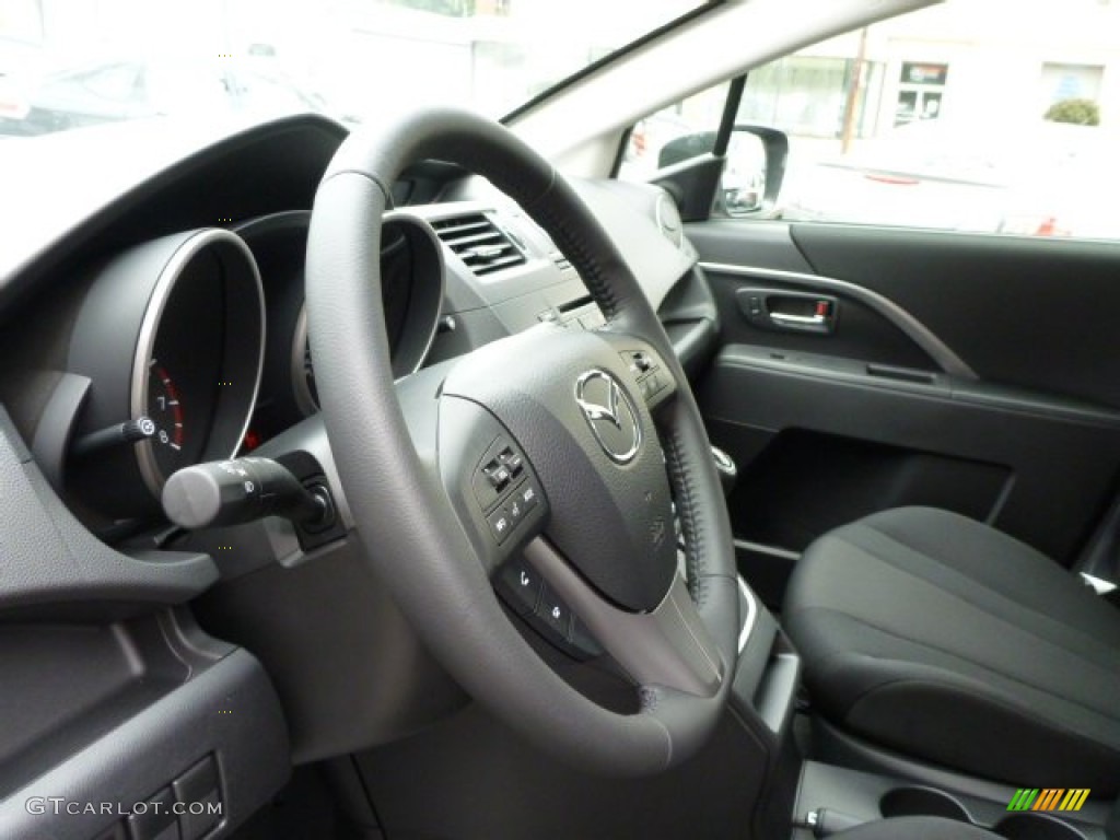 2013 MAZDA5 Touring - Liquid Silver Metallic / Black photo #15