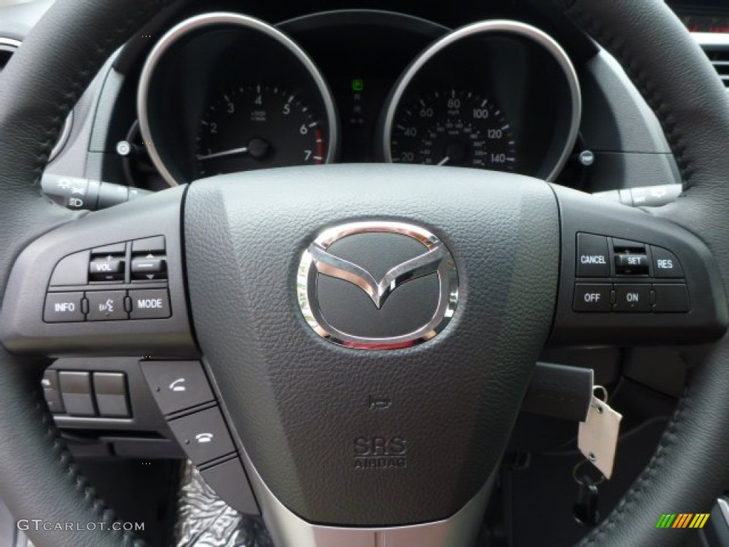 2013 MAZDA5 Touring - Liquid Silver Metallic / Black photo #17