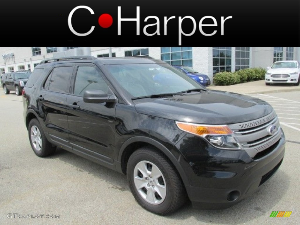 2011 Explorer FWD - Tuxedo Black Metallic / Medium Light Stone photo #1