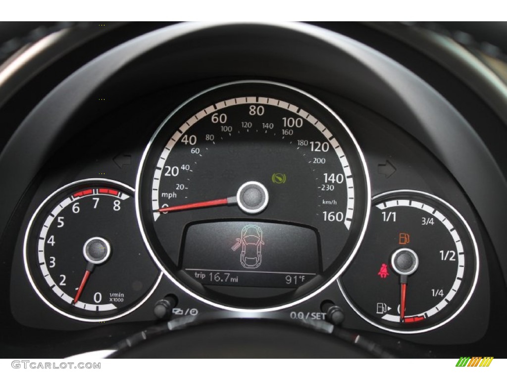 2013 Volkswagen Beetle R-Line Gauges Photo #82988795