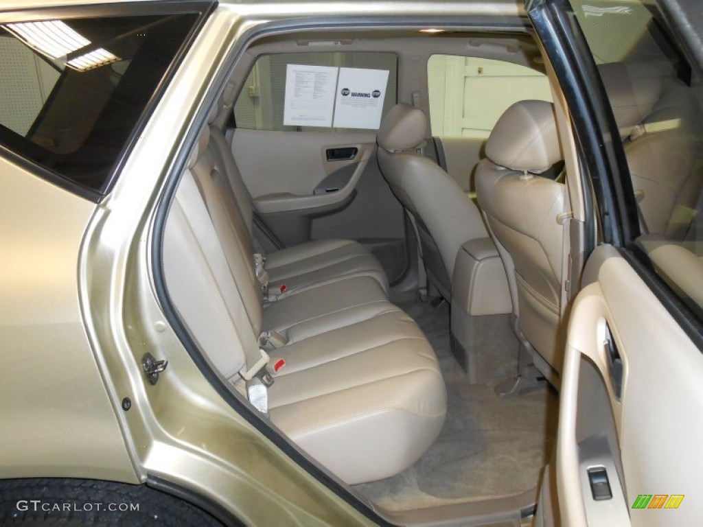 2005 Murano SL AWD - Chardonnay Metallic / Cafe Latte photo #17