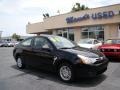 2008 Black Ford Focus SE Coupe  photo #2