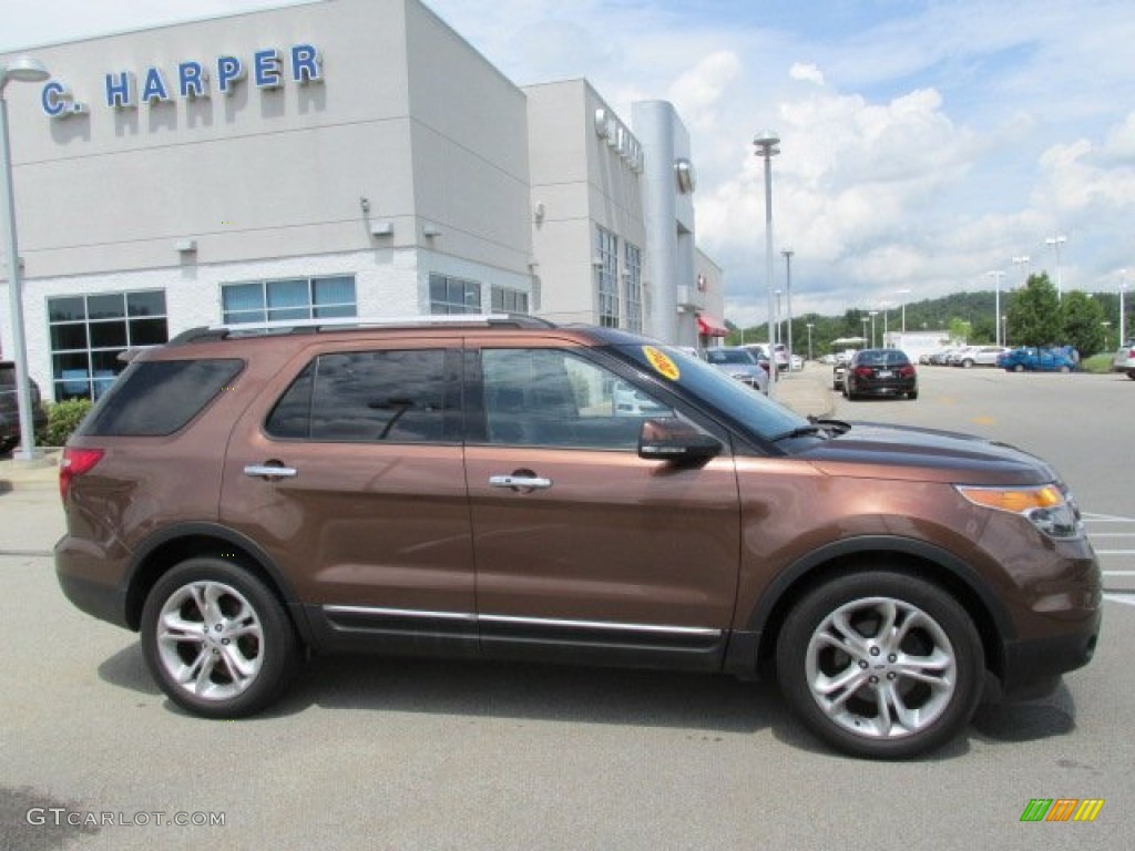 2012 Explorer Limited 4WD - Golden Bronze Metallic / Charcoal Black photo #2