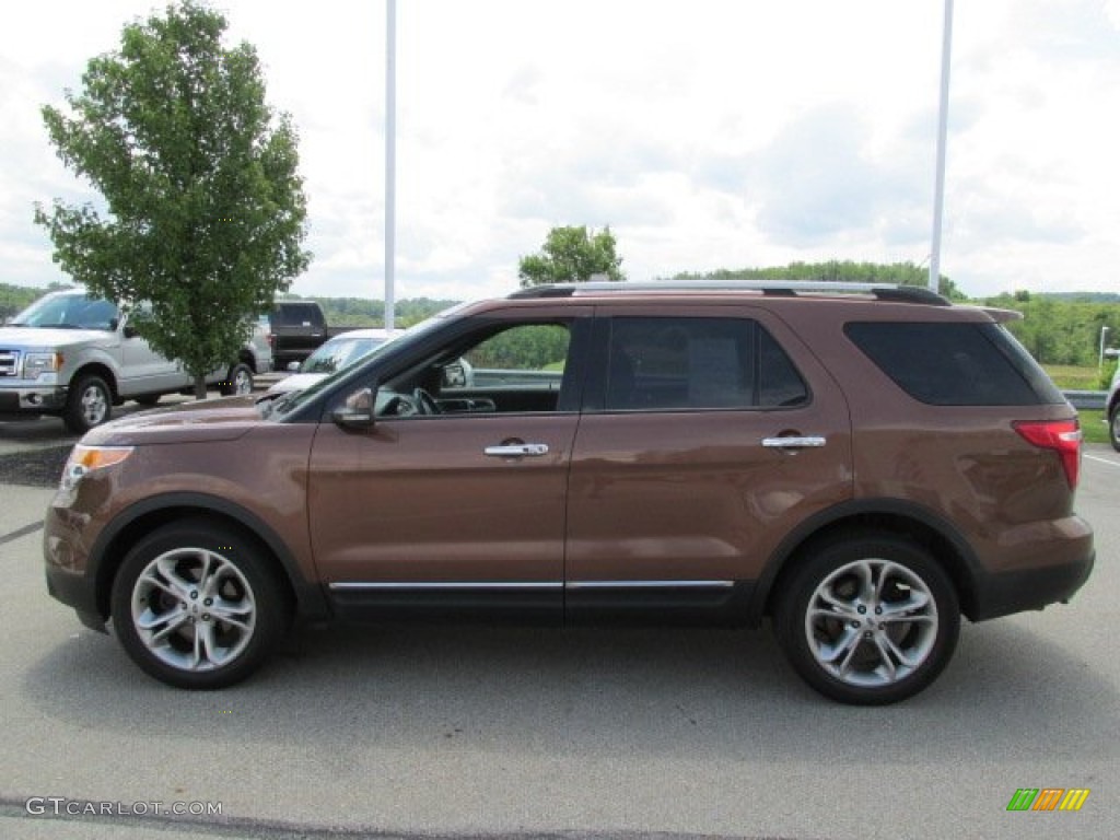 2012 Explorer Limited 4WD - Golden Bronze Metallic / Charcoal Black photo #6