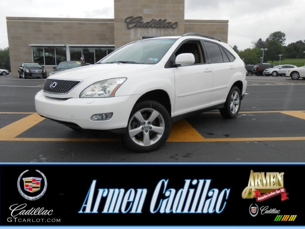 2004 RX 330 AWD - Crystal White Pearl / Ivory photo #1