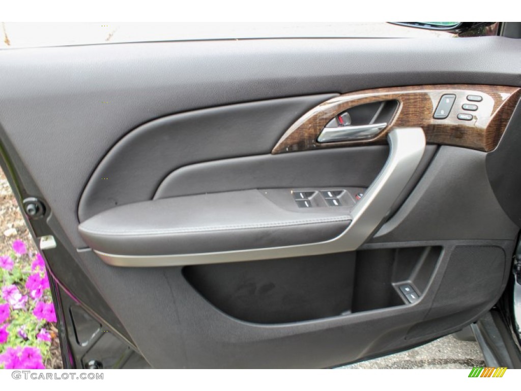 2010 Acura MDX Technology Ebony Door Panel Photo #82992431