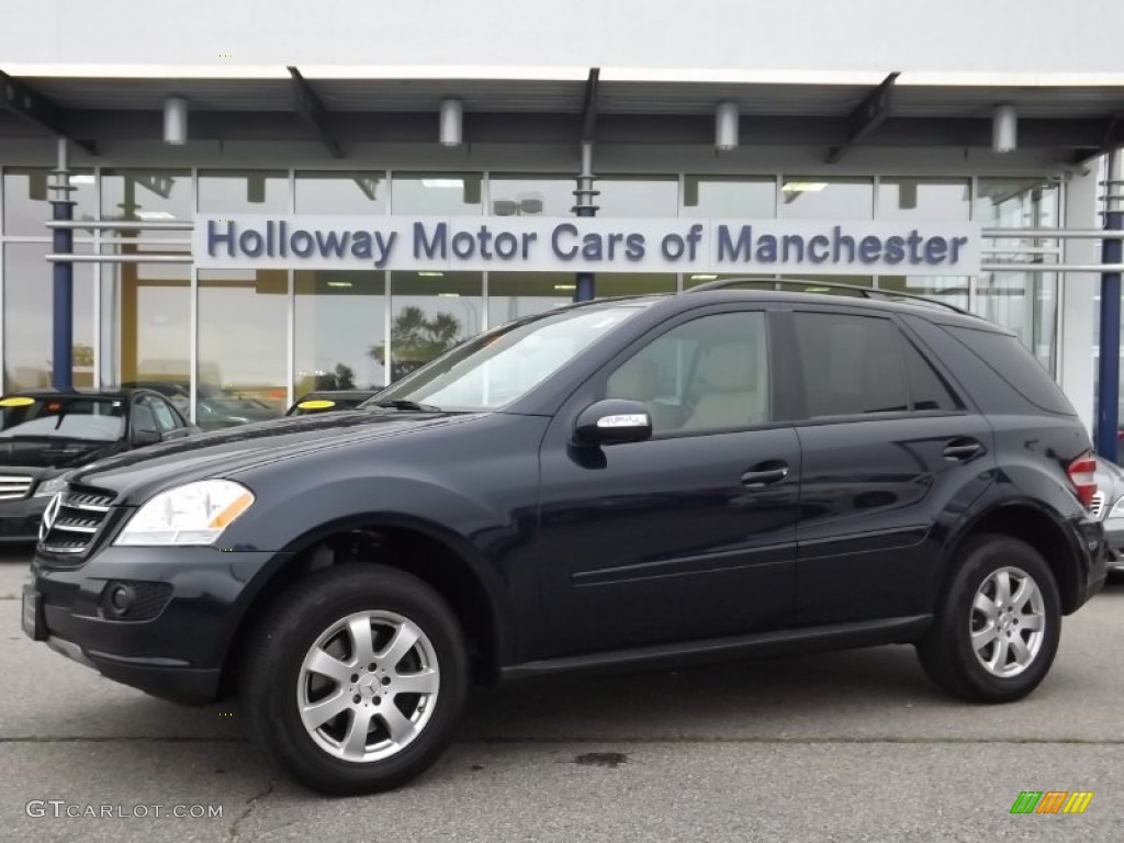 2007 ML 350 4Matic - Capri Blue Metallic / Macadamia photo #1