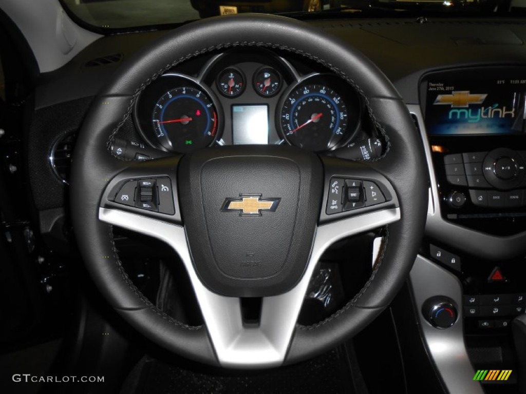 2014 Chevrolet Cruze LT Jet Black Steering Wheel Photo #82992986