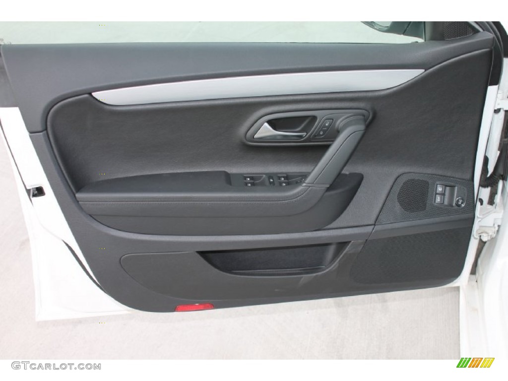 2013 Volkswagen CC R-Line Black Door Panel Photo #82993136