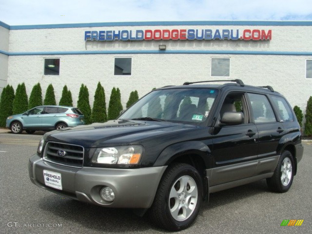 2004 Forester 2.5 XS - Java Black Pearl / Gray photo #1
