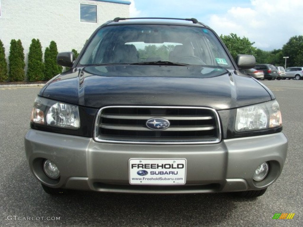 2004 Forester 2.5 XS - Java Black Pearl / Gray photo #2