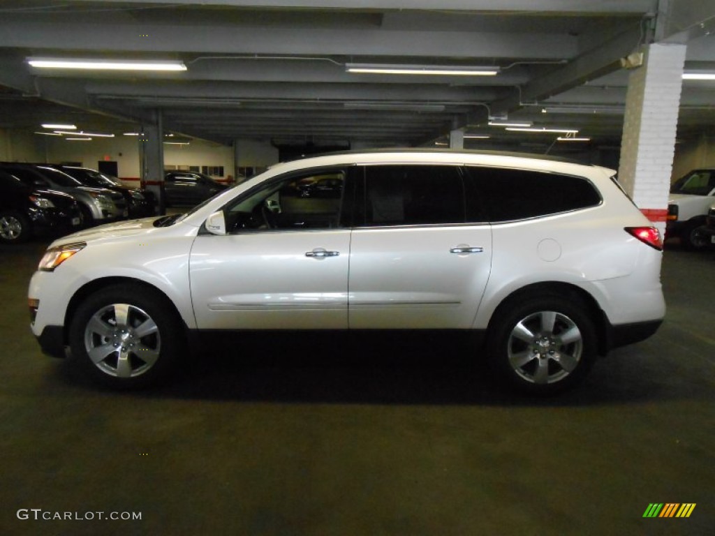 White Diamond Tricoat 2014 Chevrolet Traverse LTZ AWD Exterior Photo #82993799