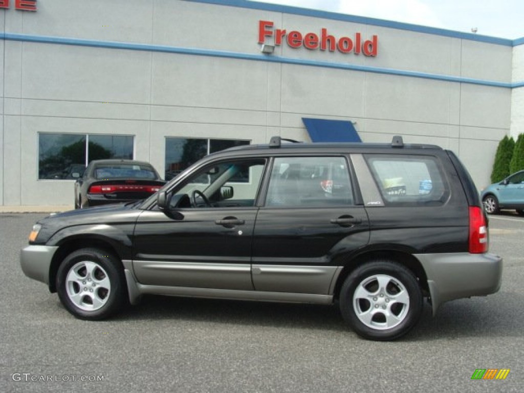 2004 Forester 2.5 XS - Java Black Pearl / Gray photo #3