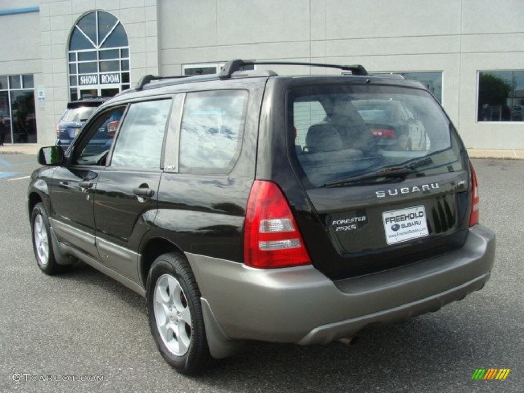2004 Forester 2.5 XS - Java Black Pearl / Gray photo #4