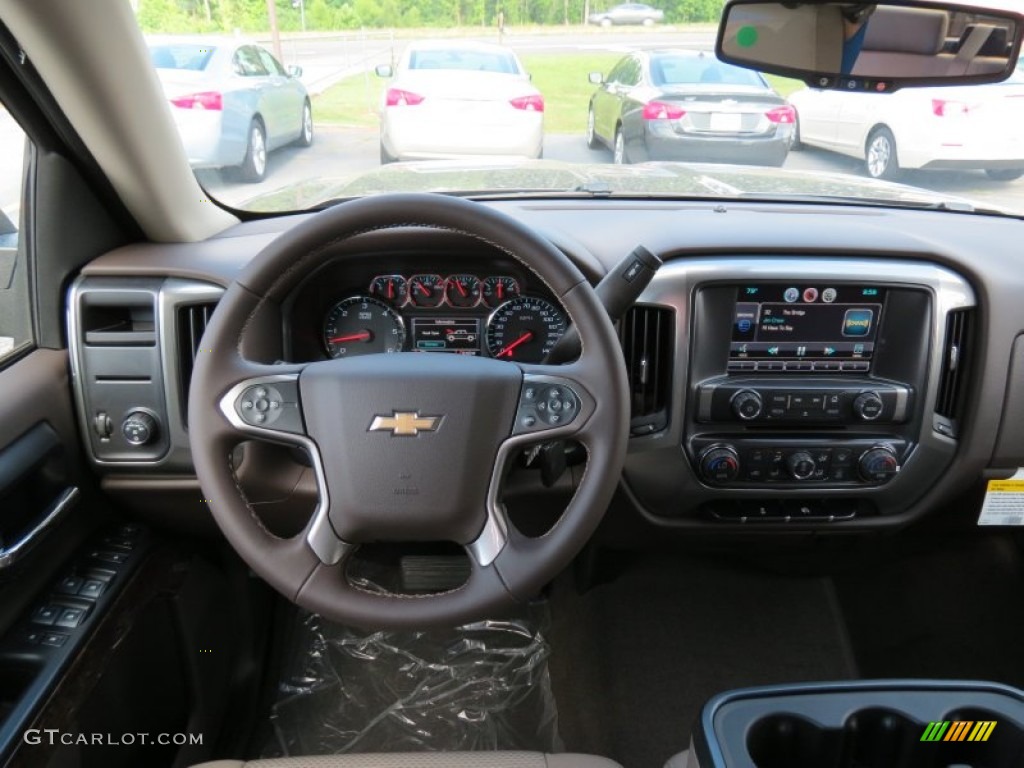 2014 Chevrolet Silverado 1500 LT Crew Cab Cocoa/Dune Dashboard Photo #82994384