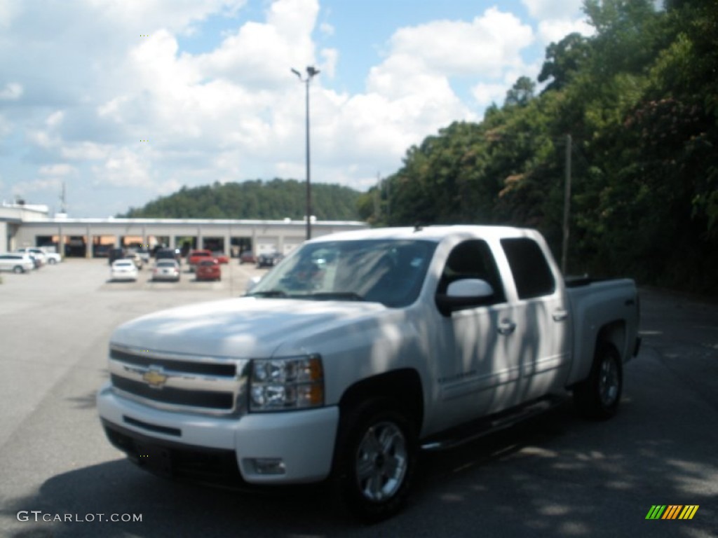 2009 Silverado 1500 LTZ Crew Cab 4x4 - Summit White / Ebony photo #13