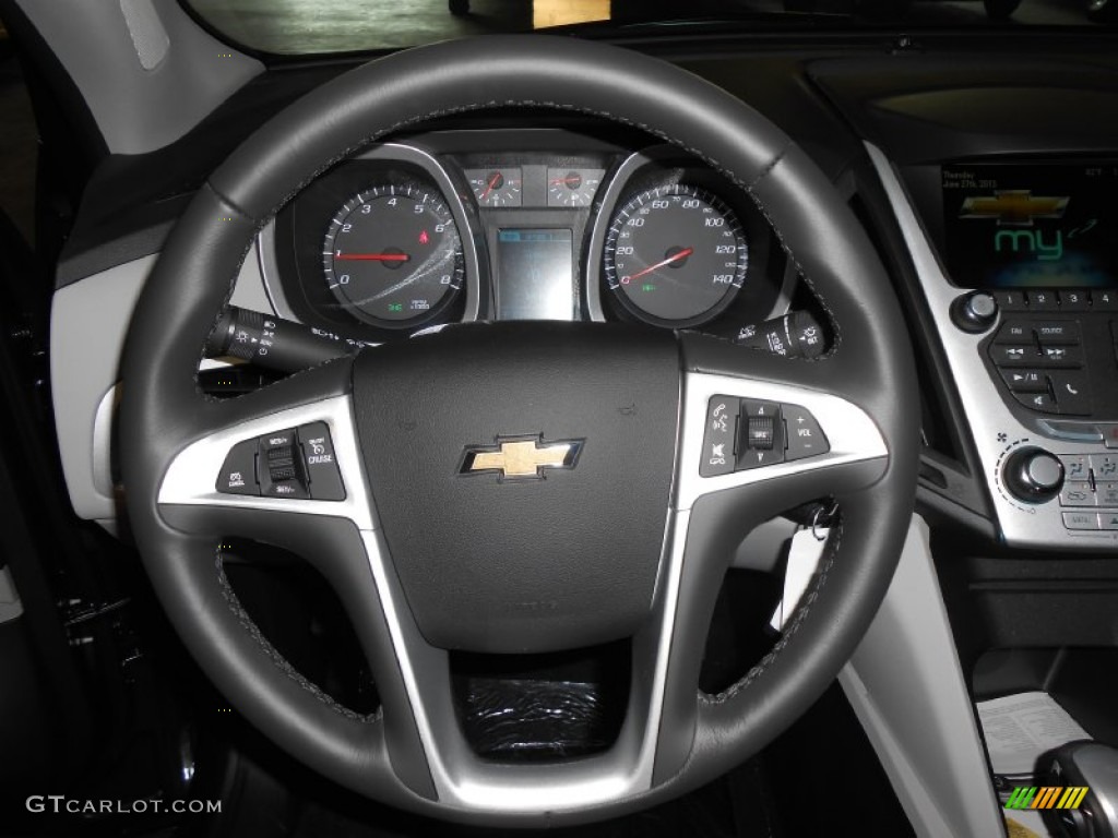 2013 Equinox LT - Ashen Gray Metallic / Light Titanium/Jet Black photo #13