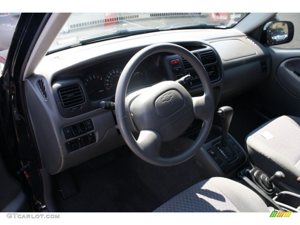 Medium Gray Interior 2001 Chevrolet Tracker ZR2 Hardtop 4WD Photo #82996397
