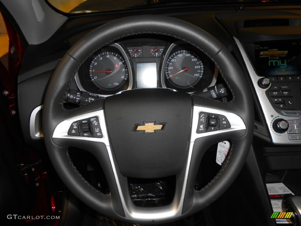 2013 Chevrolet Equinox LT AWD Jet Black Steering Wheel Photo #82997006