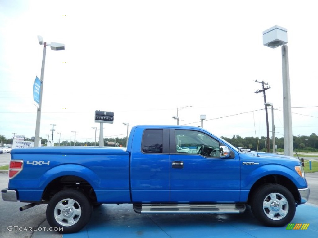 Blue Flame Metallic 2010 Ford F150 XLT SuperCab 4x4 Exterior Photo #82997308