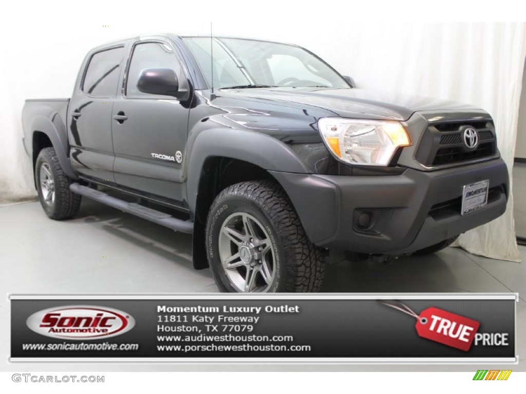 2012 Tacoma V6 Prerunner Double Cab - Black / Graphite photo #1