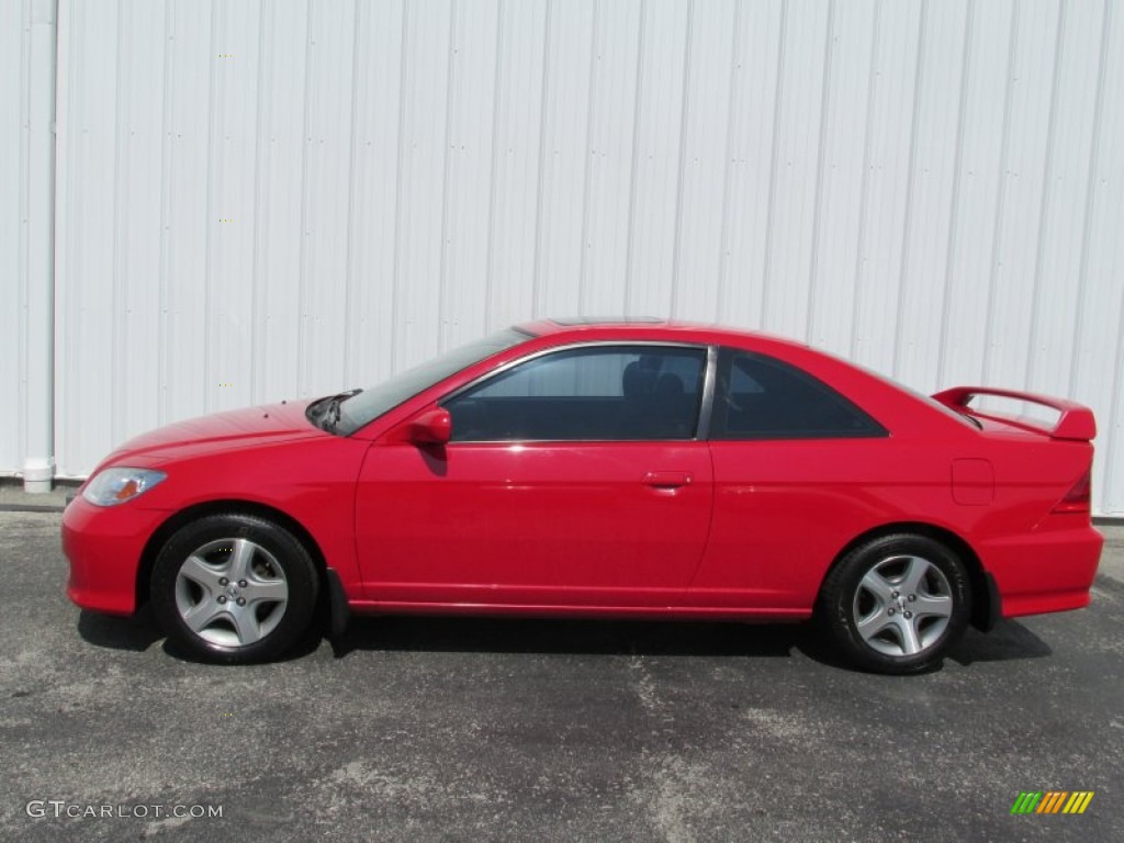 Rally Red 2004 Honda Civic EX Coupe Exterior Photo #82999444