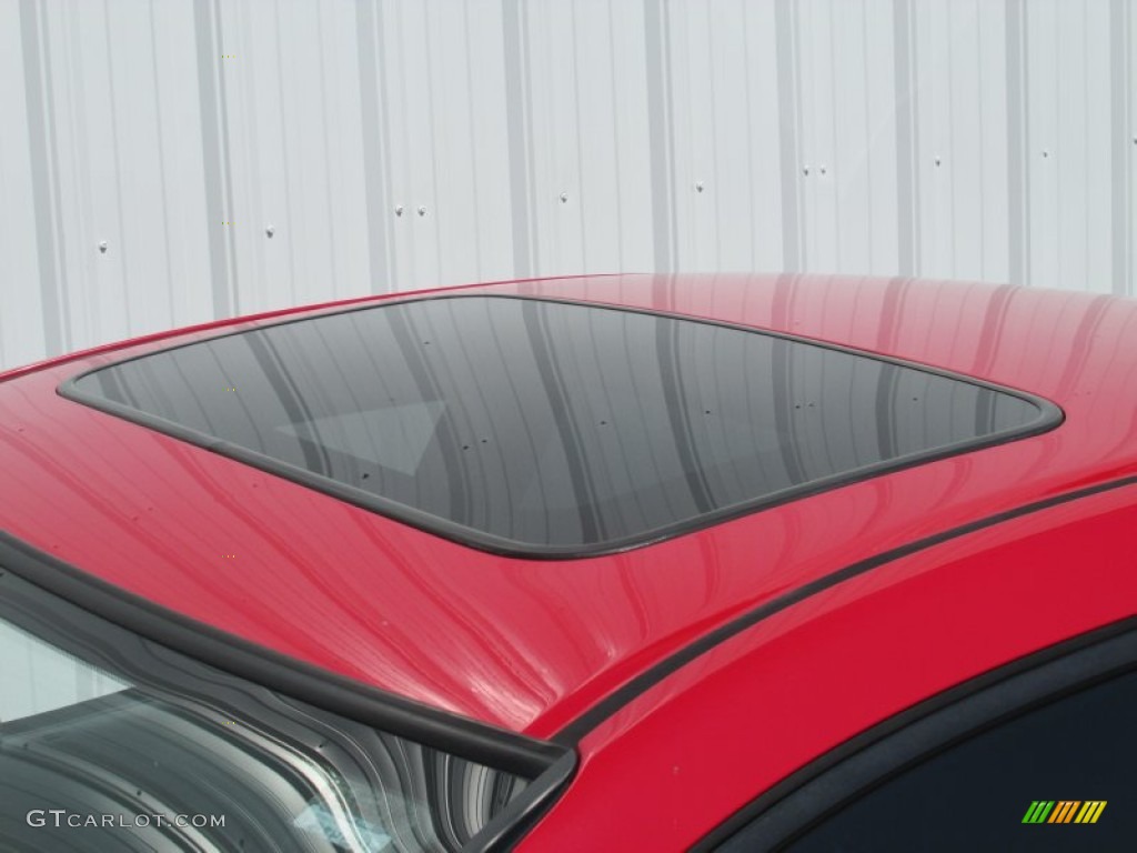 2004 Civic EX Coupe - Rally Red / Black photo #5