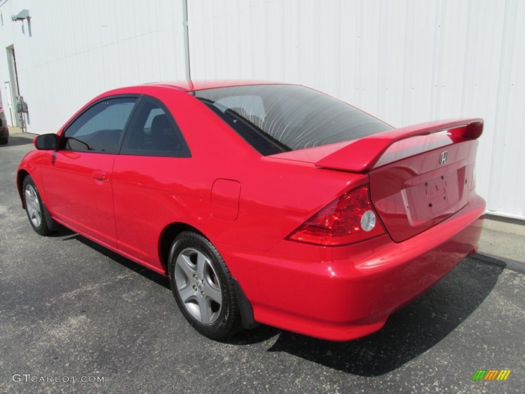 2004 Civic EX Coupe - Rally Red / Black photo #10