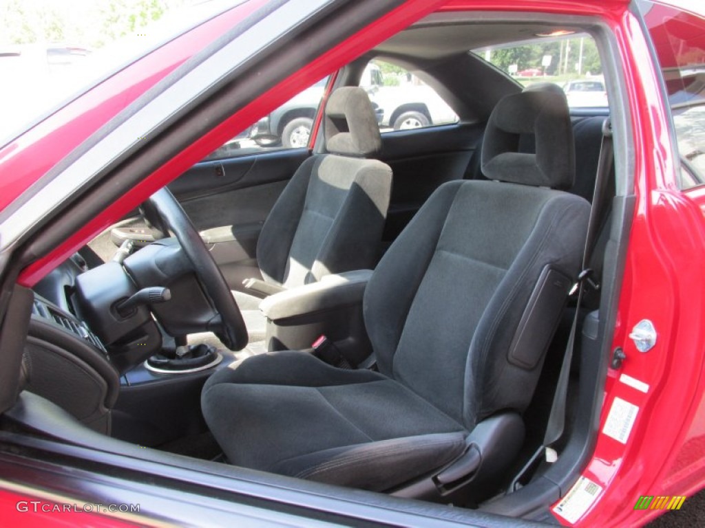 Black Interior 2004 Honda Civic EX Coupe Photo #82999747
