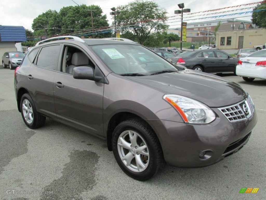 2009 Rogue S AWD - Iridium Graphite / Gray photo #5