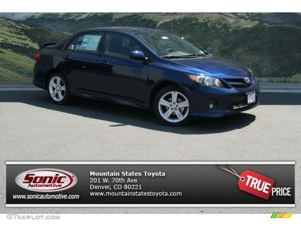 2013 Corolla S - Nautical Blue Metallic / Dark Charcoal photo #1