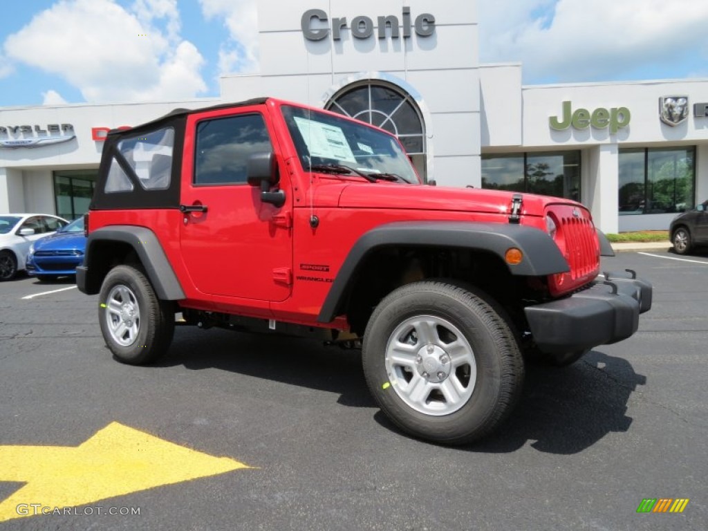 2013 Wrangler Sport 4x4 - Flame Red / Black photo #1