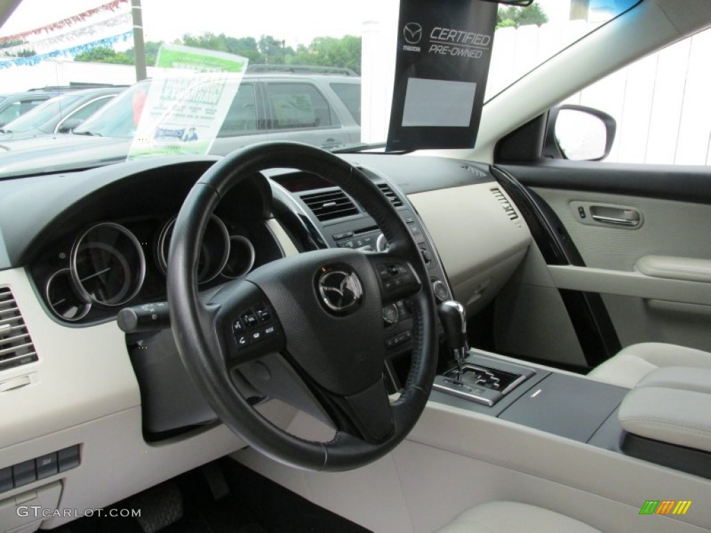 2011 CX-9 Sport AWD - Crystal White Pearl Mica / Sand photo #11