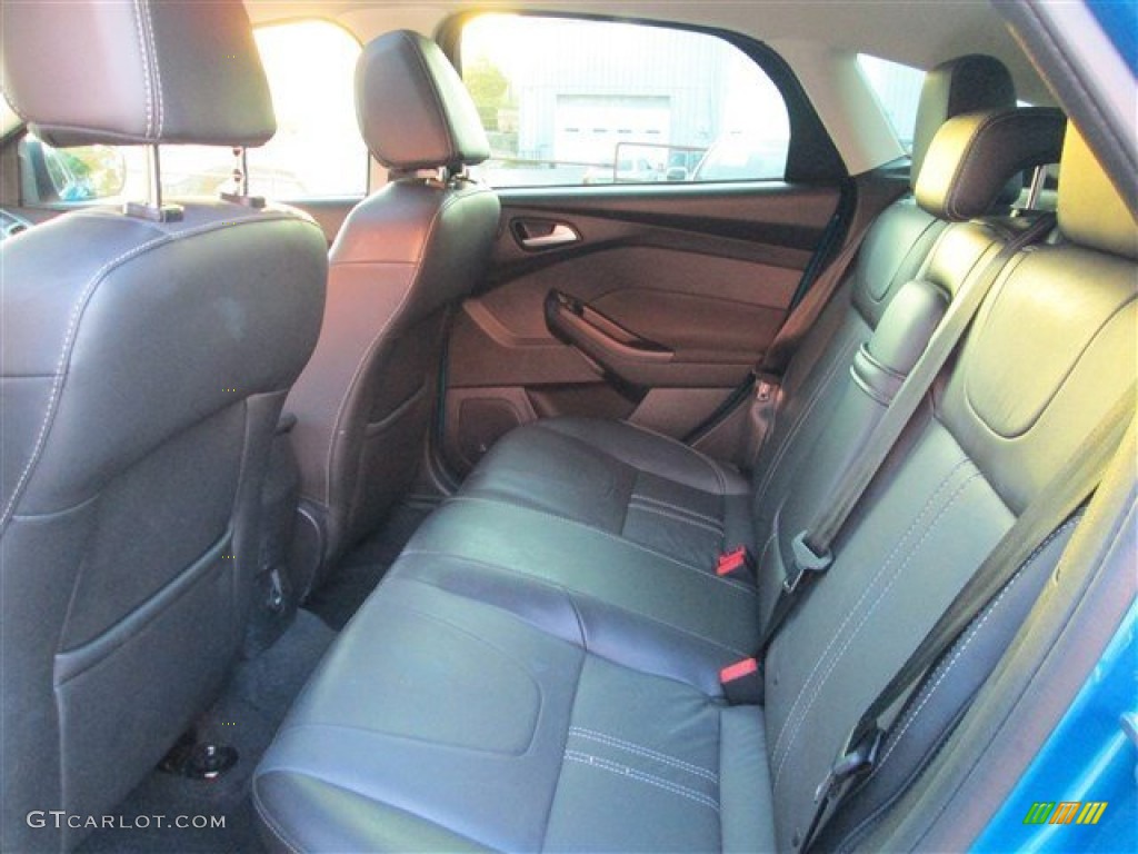 Charcoal Black Interior 2013 Ford Focus Titanium Hatchback Photo #83001278