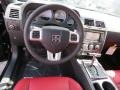 2013 Dodge Challenger Radar Red/Dark Slate Gray Interior Steering Wheel Photo