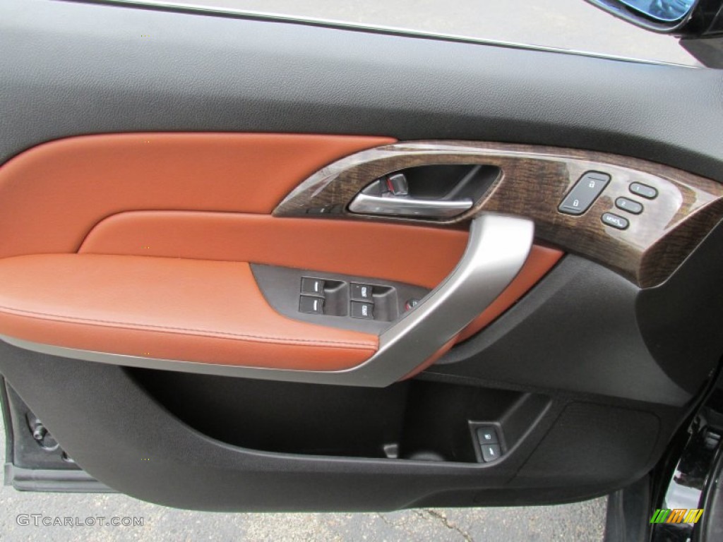 2012 Acura MDX SH-AWD Advance Umber Door Panel Photo #83002970