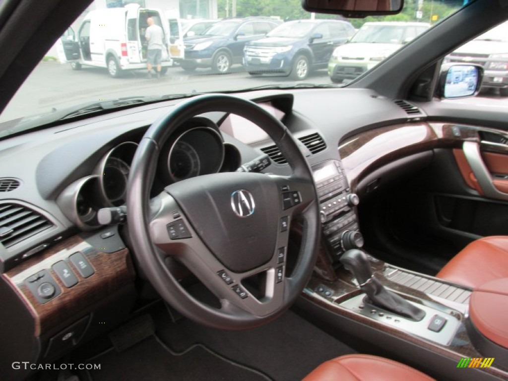 2012 Acura MDX SH-AWD Advance Umber Dashboard Photo #83003020