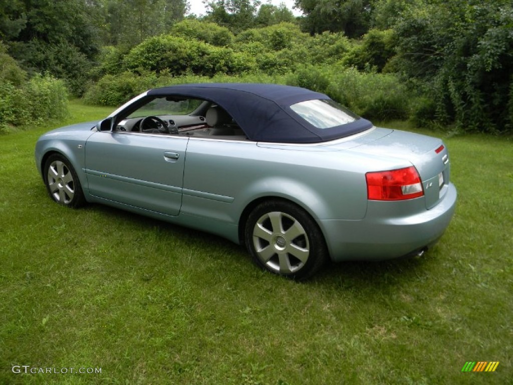 2006 A4 1.8T Cabriolet - Aquamarine Blue Metallic / Platinum photo #18