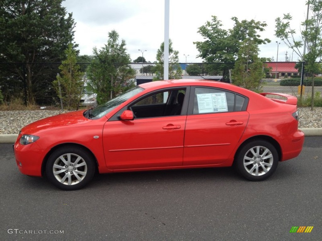 True Red 2008 Mazda MAZDA3 i Touring Sedan Exterior Photo #83003465