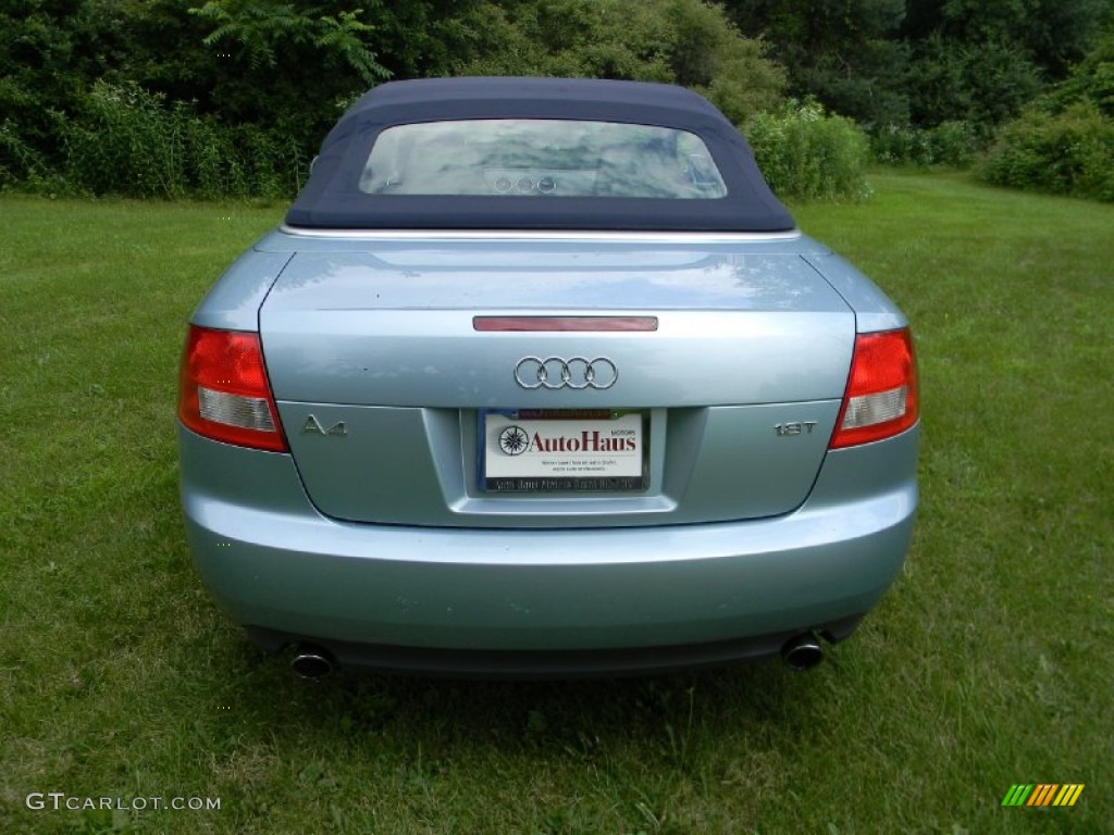 2006 A4 1.8T Cabriolet - Aquamarine Blue Metallic / Platinum photo #20