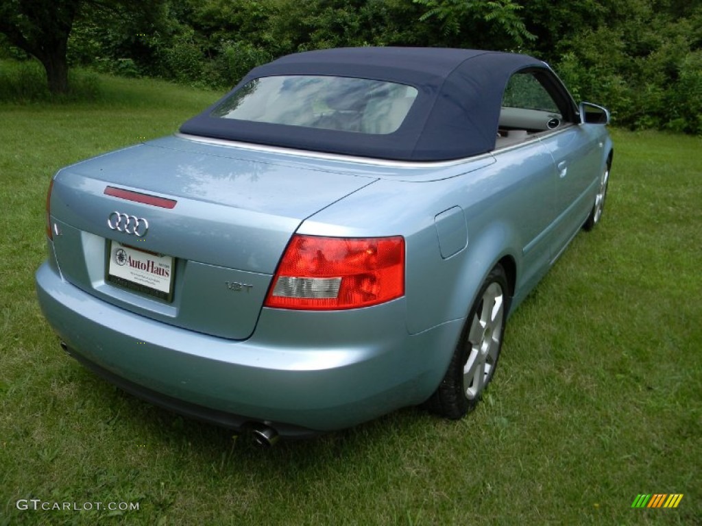 2006 A4 1.8T Cabriolet - Aquamarine Blue Metallic / Platinum photo #21