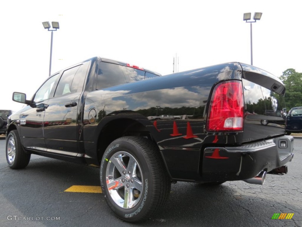 2013 1500 Express Crew Cab 4x4 - Black / Black/Diesel Gray photo #5