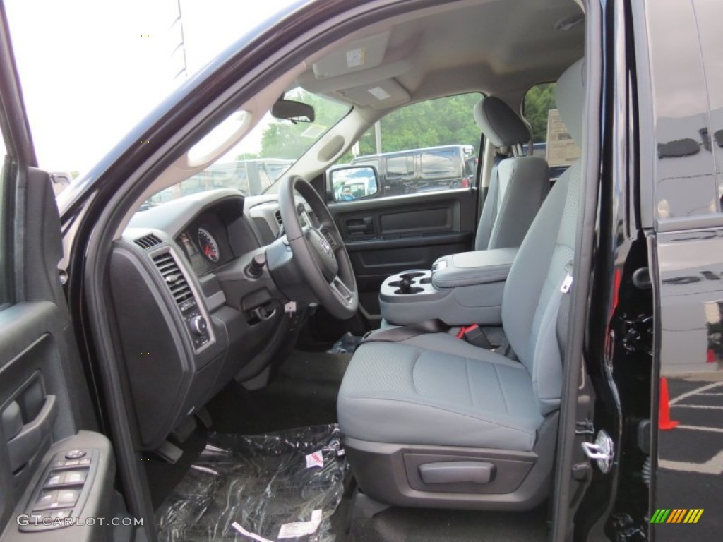 2013 1500 Express Crew Cab 4x4 - Black / Black/Diesel Gray photo #11