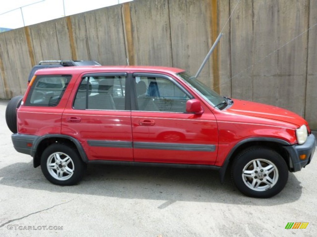 2001 CR-V EX 4WD - Milano Red / Dark Gray photo #2