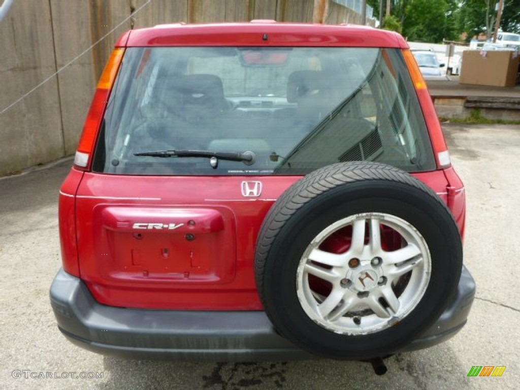 2001 CR-V EX 4WD - Milano Red / Dark Gray photo #4