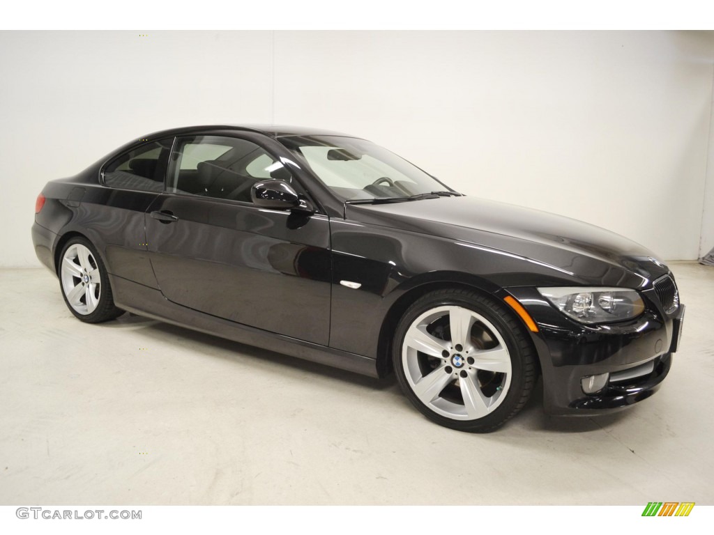 2011 3 Series 328i Coupe - Black Sapphire Metallic / Black photo #2