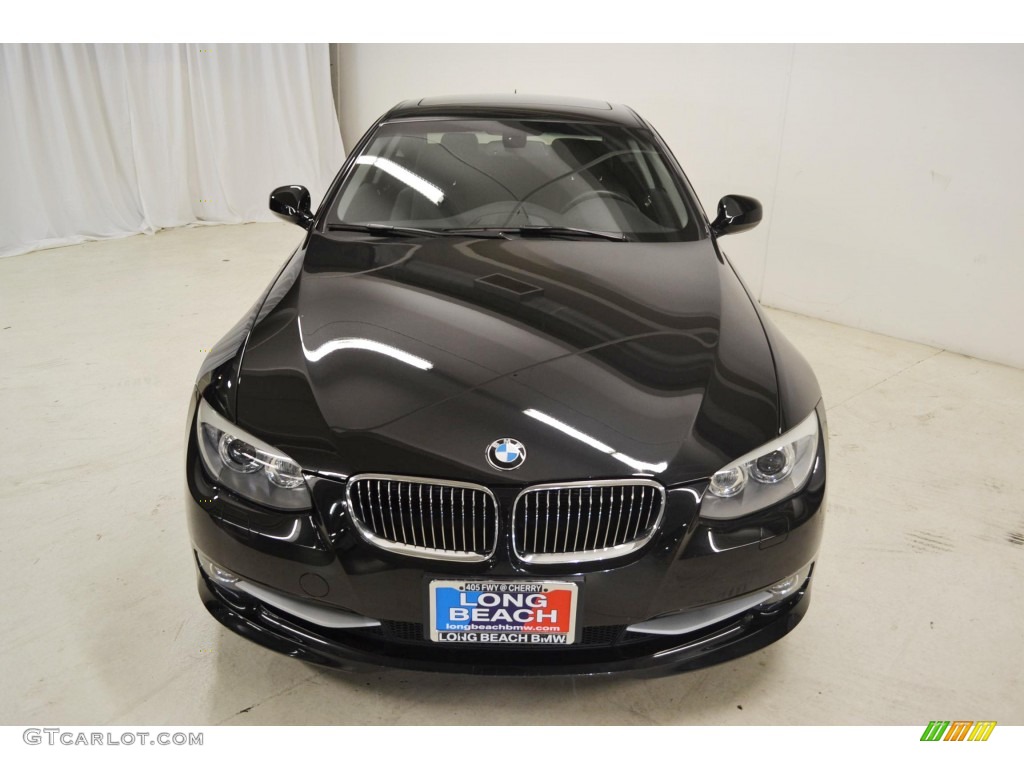 2011 3 Series 328i Coupe - Black Sapphire Metallic / Black photo #4